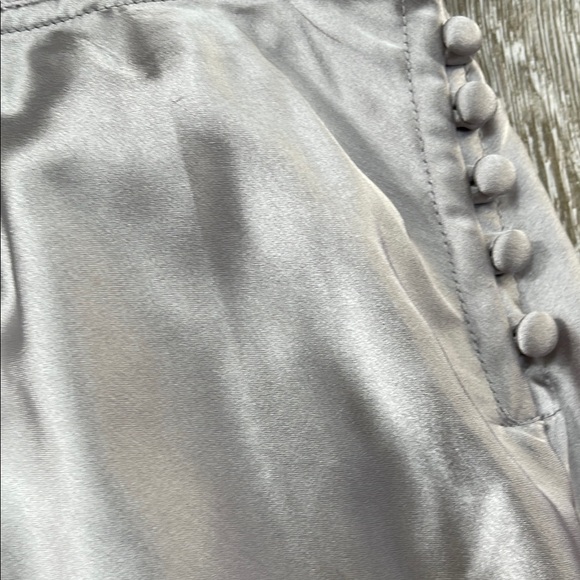Anthology Elegant Gray Skirt with Lace Trim - Picture 3 of 5